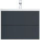 Заказать Тумба с раковиной графит матовый 76 см Am.Pm Gem M90FHX07522GM + M90WCC0752WG в магазине сантехники Santeh-Crystal.ru