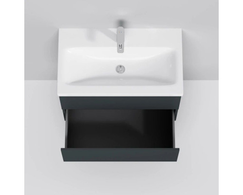 Заказать Тумба с раковиной графит матовый 76 см Am.Pm Gem M90FHX07522GM + M90WCC0752WG в магазине сантехники Santeh-Crystal.ru