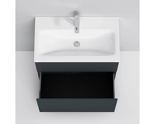 Приобрести Комплект мебели графит матовый 80 см Am.Pm Gem M90FSX07522GM32 + M90WCC0752WG + M91AMOX0801WG в магазине сантехники Santeh-Crystal.ru