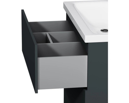 Приобрести Тумба с раковиной графит матовый 76 см Am.Pm Gem M90FSX07522GM32 + M90WCC0752WG в магазине сантехники Santeh-Crystal.ru