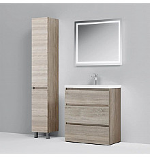 Комплект мебели светлый дуб 80 см Am.Pm Gem M91FSX0752OF + M90WCC0752WG + M91AMOX0801WG