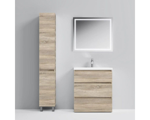 Приобрести Тумба с раковиной светлый дуб 76 см Am.Pm Gem M91FSX0752OF + M90WCC0752WG в магазине сантехники Santeh-Crystal.ru