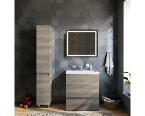 Приобрести Тумба с раковиной светлый дуб 76 см Am.Pm Gem M91FSX0752OF + M90WCC0752WG в магазине сантехники Santeh-Crystal.ru