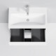 Приобрести Тумба с раковиной белый глянец 76 см Am.Pm Gem M91FSX0752WG + M90WCC0752WG в магазине сантехники Santeh-Crystal.ru