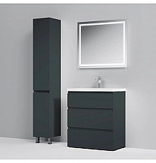 Комплект мебели графит матовый 80 см Am.Pm Gem S M91FSX0752GM + M90WCC0752WG + M91AMOX0801WG