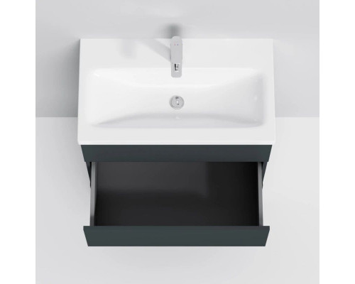 Купить Тумба с раковиной графит матовый 76 см Am.Pm Gem S M91FSX0752GM + M90WCC0752WG в магазине сантехники Santeh-Crystal.ru