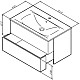 Заказать Тумба с раковиной белый глянец 81 см Am.Pm Spirit V2.0 M70AFHX0802WG + M70AWCC0802WG в магазине сантехники Santeh-Crystal.ru