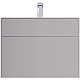 Купить Комплект мебели серый матовый 80,8 см Am.Pm Inspire 2.0 M50AFHX0803EGM + M50AWPX0801WG + M50AMOX0801SA в магазине сантехники Santeh-Crystal.ru