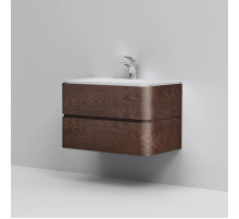 Тумба с раковиной табачный дуб 80 см Am.Pm Sensation M30FHX0802TF + M30WPC0801WG