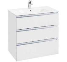 Тумба с раковиной белый глянец 80,5 см Roca The Gap 857553806 + 32799C000