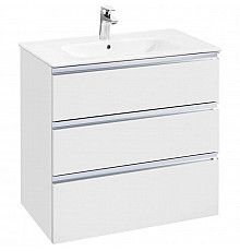 Тумба с раковиной белый глянец 80,5 см Roca The Gap 857553806 + 32799C000