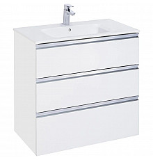 Тумба с раковиной белый глянец 80,5 см Roca The Gap 857553806 + 3279A4000