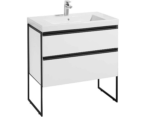 Заказать Комплект мебели белый глянец 80 см Roca Domi 857536806 + 3270M0004 + 812363000 в магазине сантехники Santeh-Crystal.ru