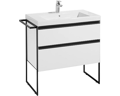 Заказать Комплект мебели белый глянец 80 см Roca Domi 857536806 + 3270M0004 + 812363000 в магазине сантехники Santeh-Crystal.ru