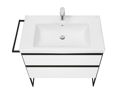 Заказать Комплект мебели белый глянец 80 см Roca Domi 857536806 + 3270M0004 + 812363000 в магазине сантехники Santeh-Crystal.ru