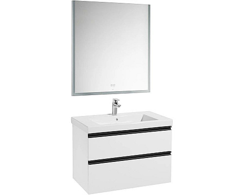Заказать Комплект мебели белый глянец 80 см Roca Domi 857536806 + 3270M0004 + 812363000 в магазине сантехники Santeh-Crystal.ru