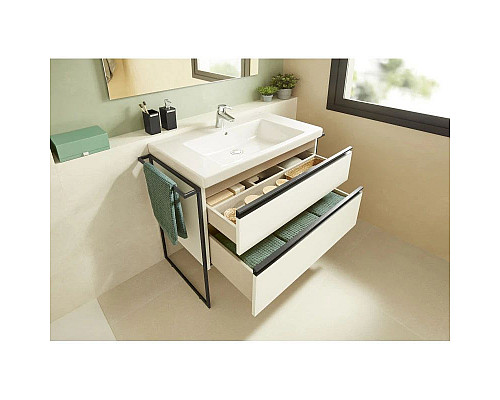 Заказать Комплект мебели белый глянец 80 см Roca Domi 857536806 + 3270M0004 + 812363000 в магазине сантехники Santeh-Crystal.ru