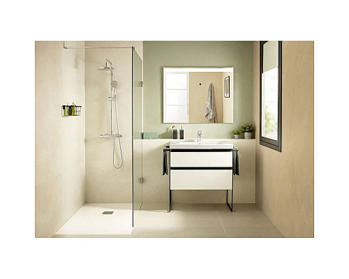 Заказать Тумба с раковиной белый глянец 80 см Roca Domi 857536806 + 3270M0004 в магазине сантехники Santeh-Crystal.ru