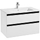 Заказать Тумба с раковиной белый глянец 80 см Roca Domi 857536806 + 32799C000 в магазине сантехники Santeh-Crystal.ru