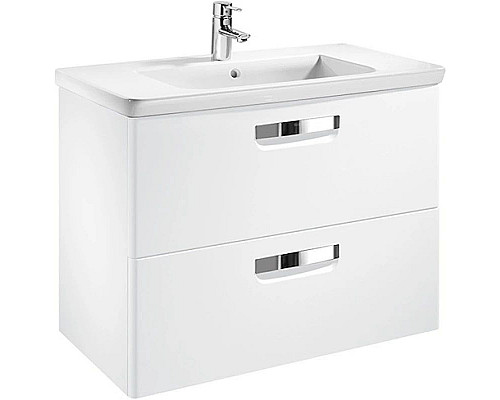 Santeh-Crystal.ru: Тумба с раковиной белый глянец 80 см Roca The Gap ZRU9302877 + 327470000 Заказать Тумба с раковиной белый глянец 80 см Roca The Gap ZRU9302877 + 327470000 в магазине сантехники Santeh-Crystal.ru