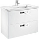 Заказать Тумба с раковиной белый глянец 80 см Roca The Gap ZRU9302877 + 327470000 в магазине сантехники Santeh-Crystal.ru
