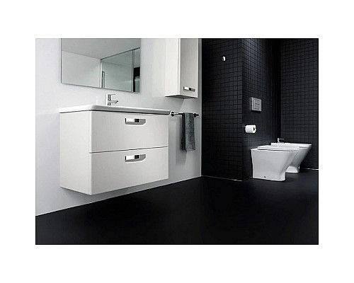 Santeh-Crystal.ru: Тумба с раковиной белый глянец 80 см Roca The Gap ZRU9302877 + 327470000 Заказать Тумба с раковиной белый глянец 80 см Roca The Gap ZRU9302877 + 327470000 в магазине сантехники Santeh-Crystal.ru