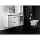 Заказать Тумба с раковиной белый глянец 80 см Roca The Gap ZRU9302877 + 327470000 в магазине сантехники Santeh-Crystal.ru