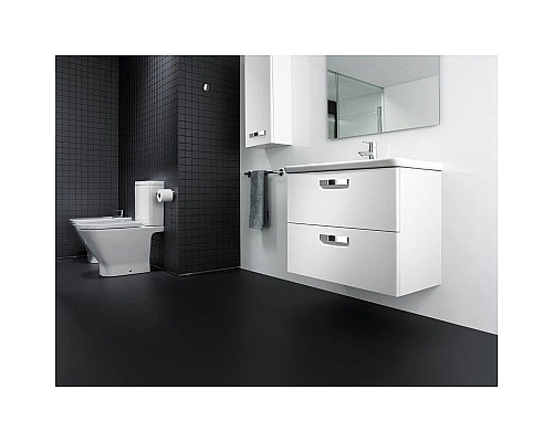 Santeh-Crystal.ru: Тумба с раковиной белый глянец 80 см Roca The Gap ZRU9302877 + 327470000 Заказать Тумба с раковиной белый глянец 80 см Roca The Gap ZRU9302877 + 327470000 в магазине сантехники Santeh-Crystal.ru