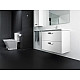 Заказать Тумба с раковиной белый глянец 80 см Roca The Gap ZRU9302877 + 327470000 в магазине сантехники Santeh-Crystal.ru