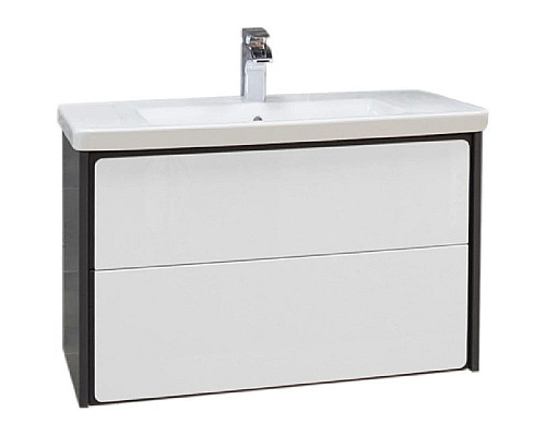 Santeh-Crystal.ru: Тумба с раковиной белый глянец/антрацит 80 см Roca Ronda ZRU9302965 + 327470000 Заказать Тумба с раковиной белый глянец/антрацит 80 см Roca Ronda ZRU9302965 + 327470000 в магазине сантехники Santeh-Crystal.ru
