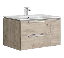 Тумба с раковиной светлый дуб 80 см Roca Lago 857296444 + 32799C000