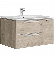 Тумба с раковиной светлый дуб 80 см Roca Lago 857296444 + 32799C000