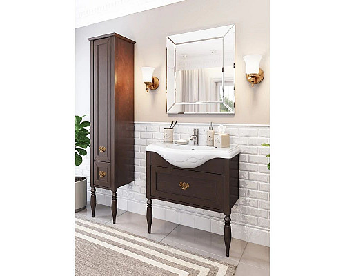 Santeh-Crystal.ru: Тумба с раковиной дуб тёмный шоколад 85 см Roca America Evolution L ZRU9302959 + 327206000 Приобрести Тумба с раковиной дуб тёмный шоколад 85 см Roca America Evolution L ZRU9302959 + 327206000 в магазине сантехники Santeh-Crystal.ru