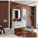 Комплект мебели белый глянец 80 см Roca Lago 857296806 + 32799C000 + ZRU9000033