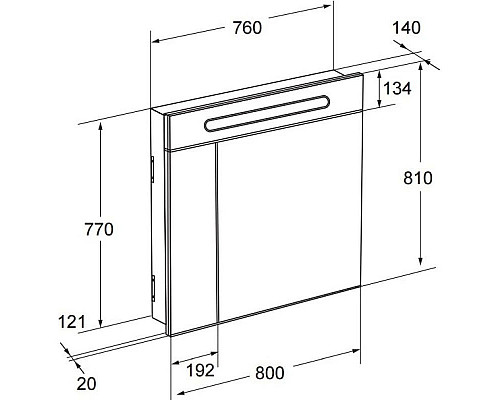 Купить Комплект мебели белый глянец 80 см Roca Lago 857296806 + 32799C000 + ZRU9000033 в магазине сантехники Santeh-Crystal.ru