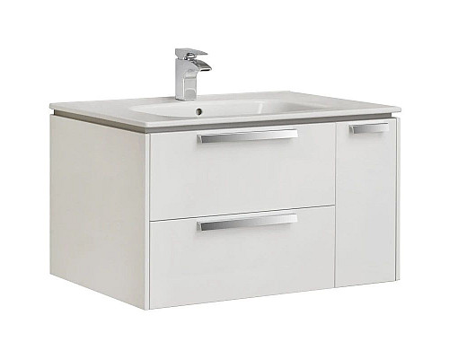 Купить Комплект мебели белый глянец 80 см Roca Lago 857296806 + 32799C000 + ZRU9000033 в магазине сантехники Santeh-Crystal.ru