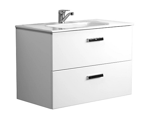 Santeh-Crystal.ru: Тумба с раковиной белый глянец 80,5 см Roca Victoria Nord ZRU9000032 + 32799C000 Купить Тумба с раковиной белый глянец 80,5 см Roca Victoria Nord ZRU9000032 + 32799C000 в магазине сантехники Santeh-Crystal.ru