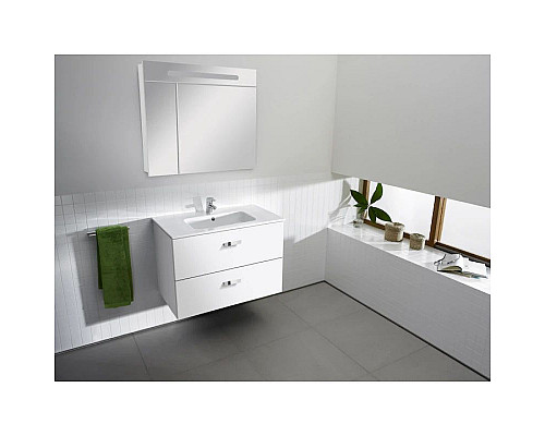 Santeh-Crystal.ru: Тумба с раковиной белый глянец 80,5 см Roca Victoria Nord ZRU9000032 + 32799C000 Купить Тумба с раковиной белый глянец 80,5 см Roca Victoria Nord ZRU9000032 + 32799C000 в магазине сантехники Santeh-Crystal.ru