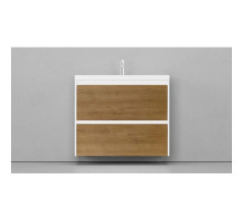 Тумба белый матовый/шатанэ 88,3 см Velvex Klaufs tpKLA.90.2Y.NEW-617.216