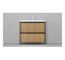 Тумба черный матовый/шатанэ 88,3 см Velvex Klaufs tnKLA.90.2Y.NEW-617.217