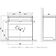 Заказать Тумба черный матовый/шатанэ 88,3 см Velvex Klaufs tnKLA.90.2Y.NEW-617.217 в магазине сантехники Santeh-Crystal.ru