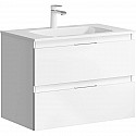 Тумба с раковиной белый глянец 75,5 см Aqwella 5 Stars Accent ACC0175W + Mal.75.04.D Тумба с раковиной белый глянец 75,5 см Aqwella 5 Stars Accent ACC0175W + Mal.75.04.D