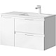 Заказать Тумба с раковиной белый глянец 91,8 см Aqwella 5 Stars Accent ACC0109RW + Mal.09.04.D-R в магазине сантехники Santeh-Crystal.ru