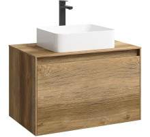 Тумба с раковиной дуб балтийский 80 см Aqwella 5 Stars Mobi MOB0108DB + MOB0708DB + 4640021064269