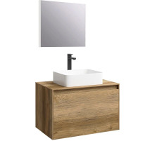 Комплект мебели дуб балтийский 80 см Aqwella 5 Stars Mobi MOB0108DB + MOB0708DB + 4640021064269 + SM0208