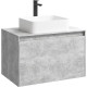 Купить Комплект мебели бетон светлый 80 см Aqwella 5 Stars Mobi MOB0108BS + MOB0708BS + 641945 + MOB0408 + MOB0717BS в магазине сантехники Santeh-Crystal.ru