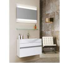 Комплект мебели белый глянец 80 см Aqwella 5 Stars Bergamo Ber.01.08/W + Ber.08.04.D + Ber.02.08