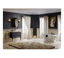 Комплект мебели черный матовый 85 см Aqwella 5 Stars LaDonna LAD0108BLK + LAD.07.04.D + LAD0207BLK