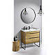 Заказать Комплект мебели дуб балтийский 81 см Aqwella 5 Stars Fargo FRG0108DB + 4640021064733 + RM0208BLK в магазине сантехники Santeh-Crystal.ru