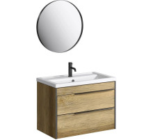 Комплект мебели дуб балтийский 81 см Aqwella 5 Stars Fargo FRG0108DB + 4640021064733 + RM0208BLK